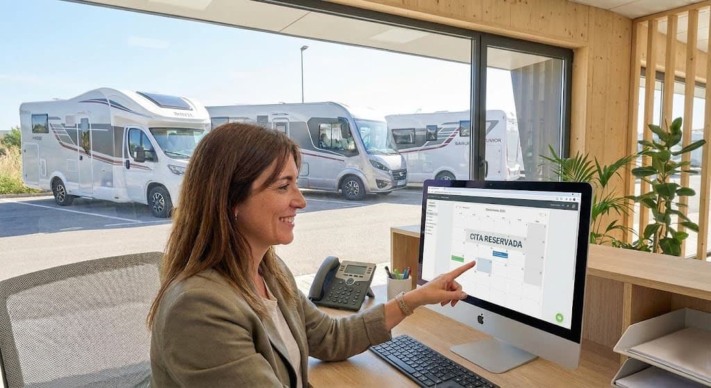 Persona reservando su aventura desde el móvil